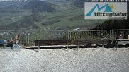 Archiviertes Webcam Bild: Bergstation Mittagbahn - Blick nach Norden am 27.10.2026 um 12:57 Uhr
