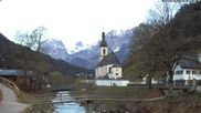 Archiviertes Webcam Bild: Ramsau bei Berchtesgaden - Ortskirche St. Sebastian am 12.04.2026 um 06:58 Uhr