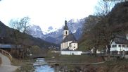 Archiviertes Webcam Bild: Ramsau bei Berchtesgaden - Ortskirche St. Sebastian am 12.04.2026 um 07:58 Uhr