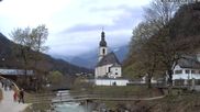 Archiviertes Webcam Bild: Ramsau bei Berchtesgaden - Ortskirche St. Sebastian am 12.04.2026 um 16:58 Uhr