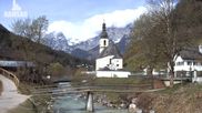 Archiviertes Webcam Bild: Ramsau bei Berchtesgaden - Ortskirche St. Sebastian am 12.04.2026 um 10:58 Uhr