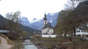 Archiviertes Webcam Bild: Ramsau bei Berchtesgaden - Ortskirche St. Sebastian am 13.04.2026 um 07:23 Uhr
