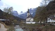 Archiviertes Webcam Bild: Ramsau bei Berchtesgaden - Ortskirche St. Sebastian am 13.04.2026 um 08:23 Uhr