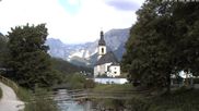 Archiviertes Webcam Bild: Ramsau bei Berchtesgaden - Ortskirche St. Sebastian am 28.05.2026 um 08:44 Uhr