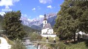 Archiviertes Webcam Bild: Ramsau bei Berchtesgaden - Ortskirche St. Sebastian am 28.05.2026 um 10:44 Uhr