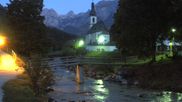 Archived webcam image showing Ramsau - Berchtesgaden - View to the St. Sebastian Church on 12 Jul 2026 at 04:06