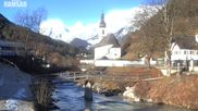 Archived webcam image showing Ramsau - Berchtesgaden - View to the St. Sebastian Church on 26 Feb 2026 at 08:42