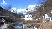 Archived webcam image showing Ramsau - Berchtesgaden - View to the St. Sebastian Church on 26 Feb 2026 at 10:42