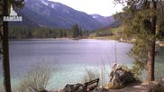 Archived webcam image showing View to Luitpoldweg at lake Hintersee near Ramsau on 12 Apr 2026 at 10:07