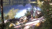 Archived webcam image showing View to Luitpoldweg at lake Hintersee near Ramsau on 12 Jul 2026 at 08:06
