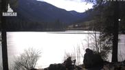 Archived webcam image showing View to Luitpoldweg at lake Hintersee near Ramsau on 26 Feb 2026 at 14:42