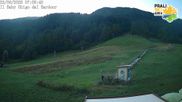 Archived webcam image showing Prali Ski Resort - Baby Ghigo Slope on 22 Aug 2026 at 07:55