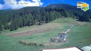 Archived webcam image showing Prali Ski Resort - Baby Ghigo Slope on 22 Aug 2026 at 16:55