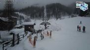 Archived webcam image showing Malzat Chair Lift - Prali Ski Resort on 15 Mar 2026 at 16:37