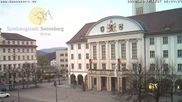 Archiviertes Webcam Bild: Bahnhofplatz Sonneberg - Blick auf das Neue Rathaus am 12.04.2026 um 06:54 Uhr