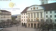 Archiviertes Webcam Bild: Bahnhofplatz Sonneberg - Blick auf das Neue Rathaus am 12.04.2026 um 07:54 Uhr