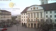 Archiviertes Webcam Bild: Bahnhofplatz Sonneberg - Blick auf das Neue Rathaus am 12.04.2026 um 18:54 Uhr
