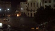 Archived webcam image showing Bahnhofplatz Sonneberg - View of the Town Hall on 7 May 2026 at 00:27
