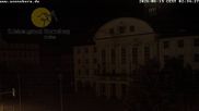 Archived webcam image showing Bahnhofplatz Sonneberg - View of the Town Hall on 19 Jun 2026 at 02:15