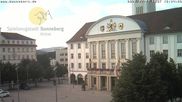 Archiviertes Webcam Bild: Bahnhofplatz Sonneberg - Blick auf das Neue Rathaus am 12.07.2026 um 16:12 Uhr