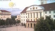 Archiviertes Webcam Bild: Bahnhofplatz Sonneberg - Blick auf das Neue Rathaus am 26.08.2026 um 07:15 Uhr
