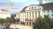 Archiviertes Webcam Bild: Bahnhofplatz Sonneberg - Blick auf das Neue Rathaus am 26.08.2026 um 08:15 Uhr