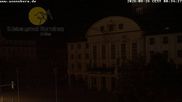 Archiviertes Webcam Bild: Bahnhofplatz Sonneberg - Blick auf das Neue Rathaus am 26.08.2026 um 00:15 Uhr