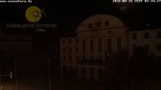 Archiviertes Webcam Bild: Bahnhofplatz Sonneberg - Blick auf das Neue Rathaus am 26.08.2026 um 02:15 Uhr