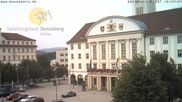 Archiviertes Webcam Bild: Bahnhofplatz Sonneberg - Blick auf das Neue Rathaus am 26.08.2026 um 10:15 Uhr