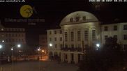 Archiviertes Webcam Bild: Bahnhofplatz Sonneberg - Blick auf das Neue Rathaus am 10.10.2026 um 00:53 Uhr