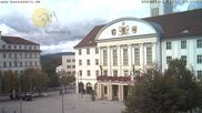 Archiviertes Webcam Bild: Bahnhofplatz Sonneberg - Blick auf das Neue Rathaus am 10.10.2026 um 14:53 Uhr