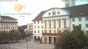 Archiviertes Webcam Bild: Bahnhofplatz Sonneberg - Blick auf das Neue Rathaus am 10.10.2026 um 10:53 Uhr