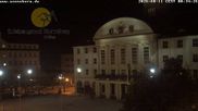 Archiviertes Webcam Bild: Bahnhofplatz Sonneberg - Blick auf das Neue Rathaus am 11.10.2026 um 00:59 Uhr