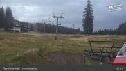 Archived webcam image showing Špindlerův Mlýn: Horní Mísečky on 24 Sep 2026 at 08:24