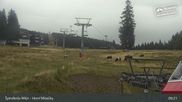 Archived webcam image showing Špindlerův Mlýn: Horní Mísečky on 24 Sep 2026 at 09:24