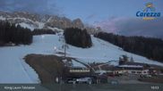 Archived webcam image showing Carezza: Base Station King Laurin on 5 Apr 2026 at 05:50