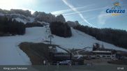 Archived webcam image showing Carezza: Base Station King Laurin on 5 Apr 2026 at 08:50