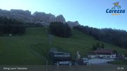 Archived webcam image showing Carezza: Base Station King Laurin on 4 Jul 2026 at 07:26