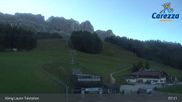 Archiviertes Webcam Bild: Carezza: Talstation König Laurin am 26.08.2026 um 07:21 Uhr