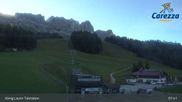 Archiviertes Webcam Bild: Carezza: Talstation König Laurin am 26.08.2026 um 08:21 Uhr