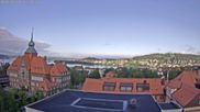 Archived webcam image showing Östersund City Hall on 6 Jun 2026 at 07:28