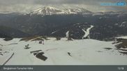 Archived webcam image showing Live Cam Turracher Hoehe Ski Resort on 13 Apr 2026 at 13:21