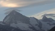 Archived webcam image showing 4 Vallées: View of Dent Blanche and Matterhorn on 15 Jun 2026 at 06:25