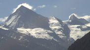 Archived webcam image showing 4 Vallées: View of Dent Blanche and Matterhorn on 15 Jun 2026 at 10:25