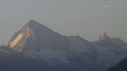 Archived webcam image showing 4 Vallées: View of Dent Blanche and Matterhorn on 25 Jun 2026 at 06:22
