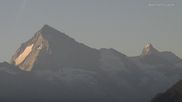 Archiviertes Webcam Bild: 4 Vallées: Blick Richtung Dent Blanche und Matterhorn am 12.07.2026 um 07:39 Uhr
