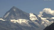 Archiviertes Webcam Bild: 4 Vallées: Blick Richtung Dent Blanche und Matterhorn am 12.07.2026 um 14:39 Uhr
