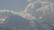 Archived webcam image showing 4 Vallées: View of Dent Blanche and Matterhorn on 1 Aug 2026 at 10:54
