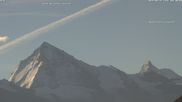 Archiviertes Webcam Bild: 4 Vallées: Blick Richtung Dent Blanche und Matterhorn am 26.08.2026 um 08:10 Uhr
