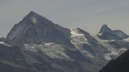 Archived webcam image showing 4 Vallées: View of Dent Blanche and Matterhorn on 24 Sep 2026 at 14:19